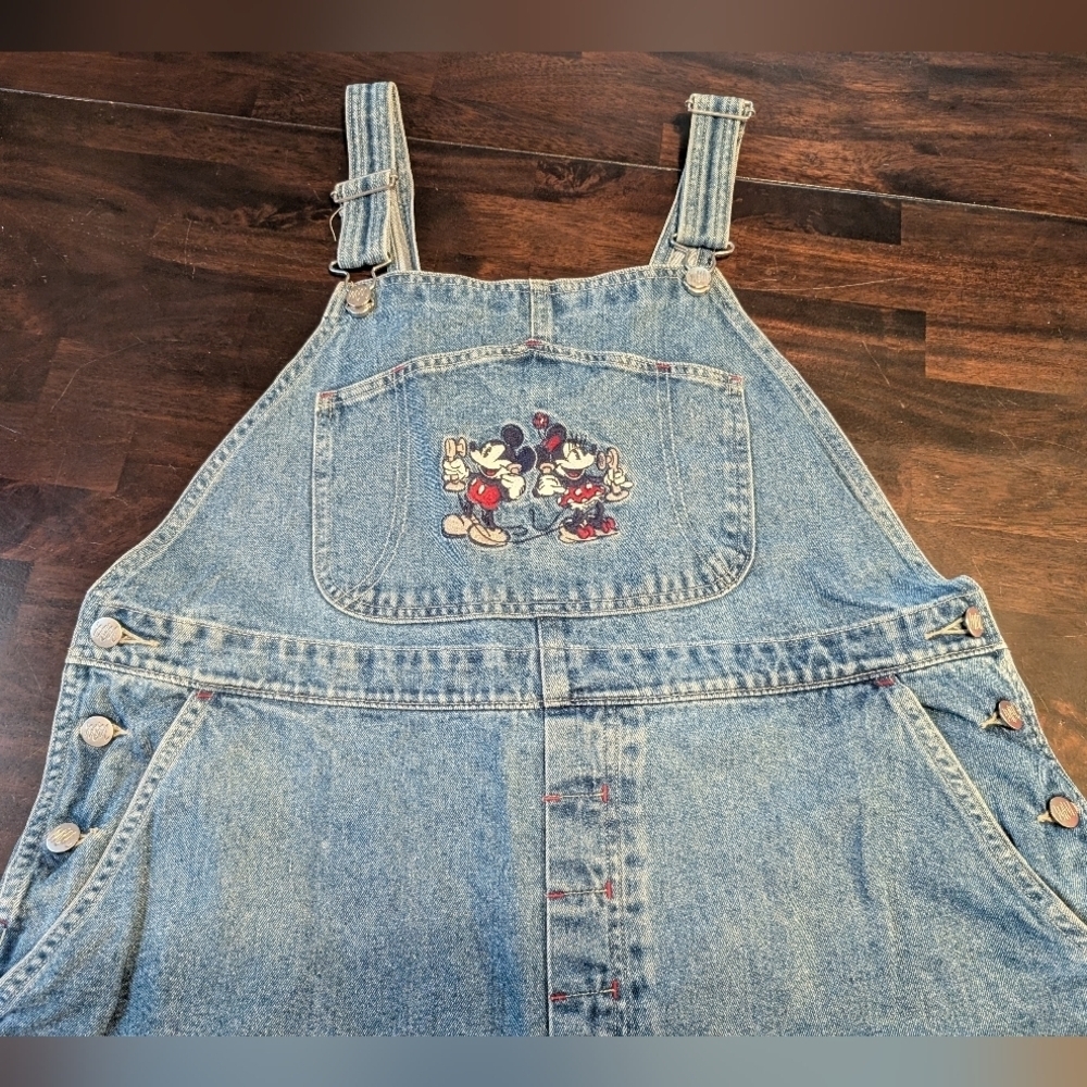Disney VTG Denim Carpenter Overalls, Size XL